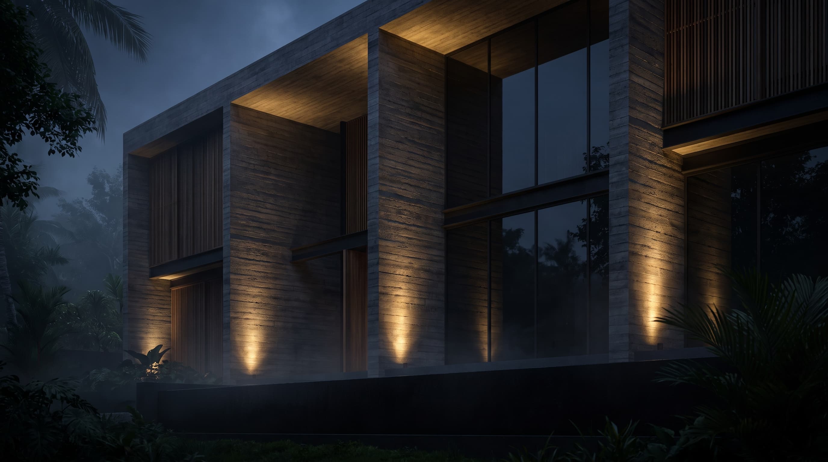 WJ Construction Architectural Night